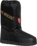 Love Moschino Snowboots met trekkoord en effen patroon Black Dames - Thumbnail 2