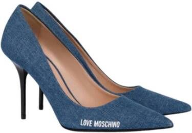 Love Moschino Stijlvolle Decollete Schoenen voor Vrouwen Blue Dames