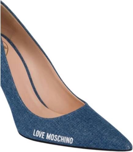 Love Moschino Stijlvolle Decollete Schoenen voor Vrouwen Blue Dames