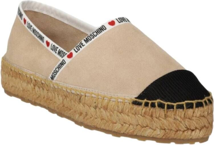 Love Moschino Stijlvolle Espadrilles voor Zomeroutfits Beige Dames