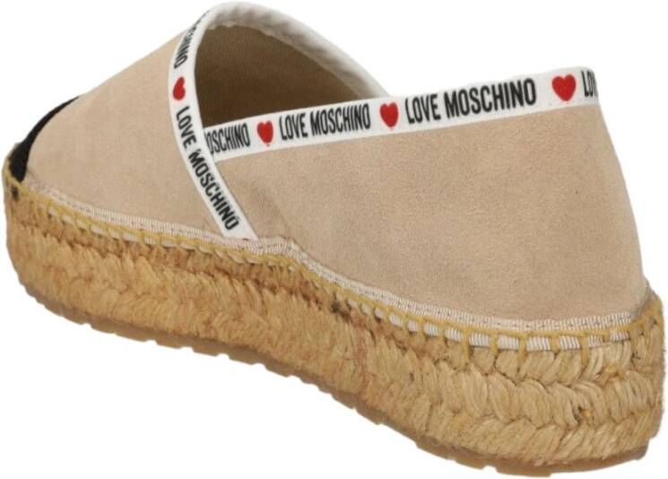 Love Moschino Stijlvolle Espadrilles voor Zomeroutfits Beige Dames