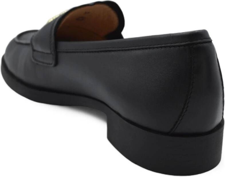 Love Moschino Stijlvolle Loafers voor Vrouwen Black Dames