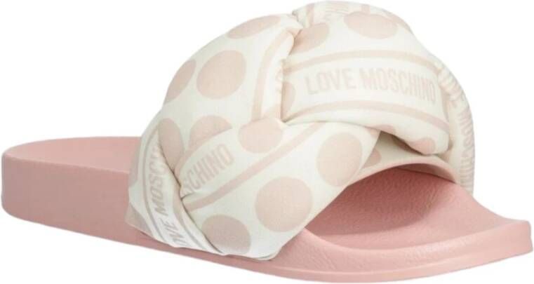 Love Moschino Stijlvolle Slippers voor Dagelijks Comfort Pink Dames