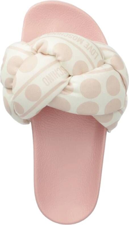 Love Moschino Stijlvolle Slippers voor Dagelijks Comfort Pink Dames