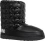 Love Moschino Trekkoord Sneeuwlaarzen Effen Patroon Black Dames - Thumbnail 3