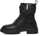 Love Moschino Vetersluiting leren enkellaarzen Black Dames - Thumbnail 2