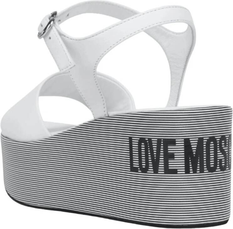 Love Moschino Wig Sandalen White Dames