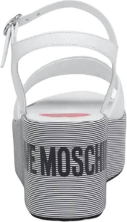 Love Moschino Wig Sandalen White Dames