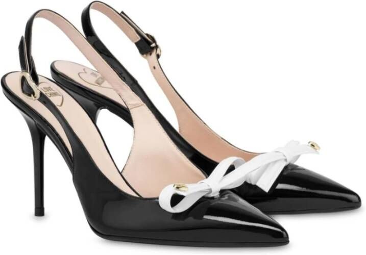 Love Moschino Zwarte Ballerina Schoenen voor Vrouwen Black Dames