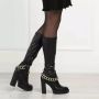 Love Moschino Boots & laarzen Stivaled.Carro100 Vit+Stretchpu in zwart - Thumbnail 3