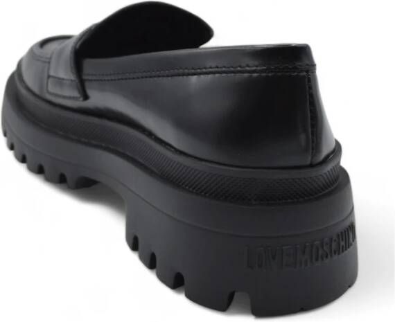 Love Moschino Zwarte Loafer Schoenen Black Dames