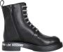 Love Moschino Zwarte Logo Print High-Top Laarzen Black Dames - Thumbnail 3