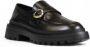 Love Moschino Zwarte Plain Moccasins met Rubberen Zool Black Dames - Thumbnail 9