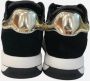 Love Moschino Zwarte platte sneakers met suède details Black Dames - Thumbnail 4