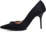 Love Moschino Zwarte Satijnen Platte Schoenen met Fettuccine Decoratie Black Dames - Thumbnail 5