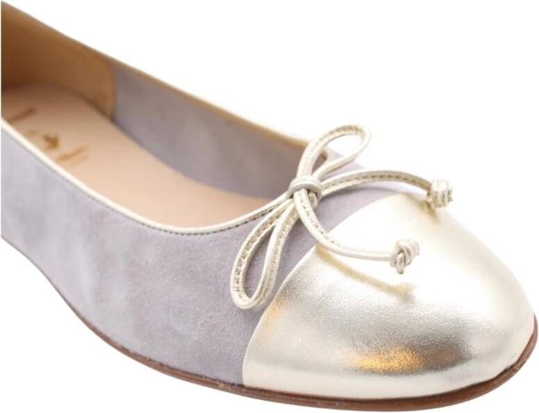 Luca Grossi Stijlvolle Ballerina Flats Gray Dames