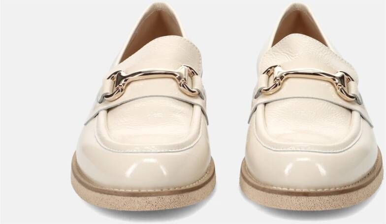 Luca Grossi Crème Mocassin Schoenen Beige Dames