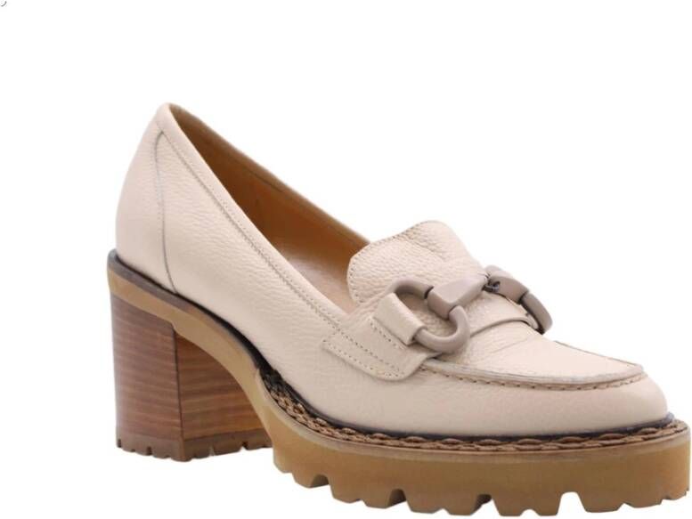 Luca Grossi Elegant Lancelot Moccasin Pumps Beige Dames