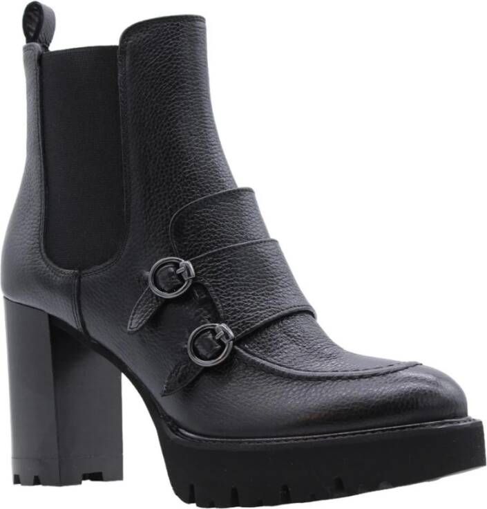 Luca Grossi Stijlvolle Enkellaars Betonica Black Dames