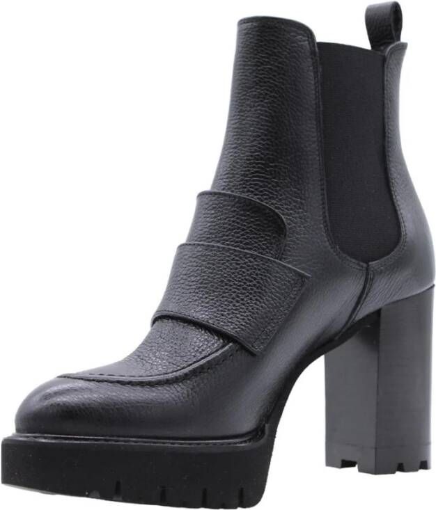 Luca Grossi Stijlvolle Enkellaars Betonica Black Dames