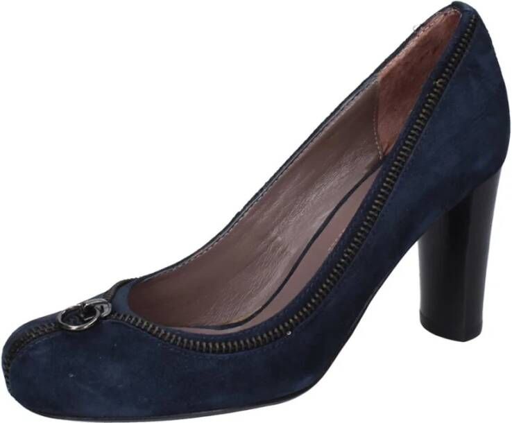 Luciano Barachini Suede Damesschoenen Blue Dames