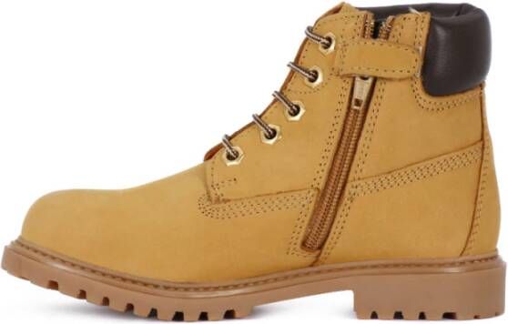 Lumberjack Gele Nubuck Kinder Enkellaars Brown Dames