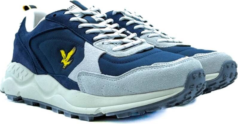 Lyle & Scott Blauwe Girvan Sneakers AW 2024 2025 Blue Heren