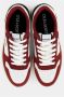 Lyle & Scott Heren Leren Sneakers Wit Rood Marine Multicolor Heren - Thumbnail 4