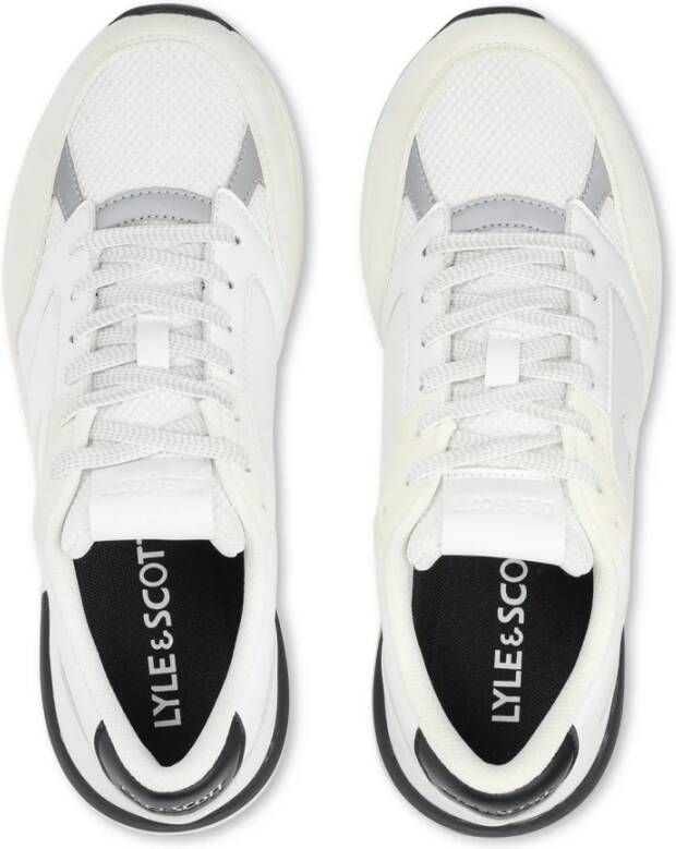 Lyle & Scott Tijdloze witte herensneakers White Heren