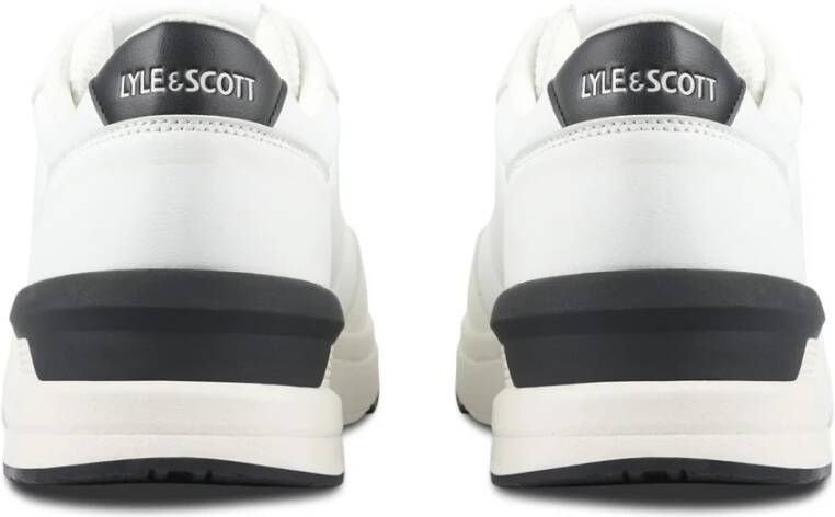 Lyle & Scott Tijdloze witte herensneakers White Heren