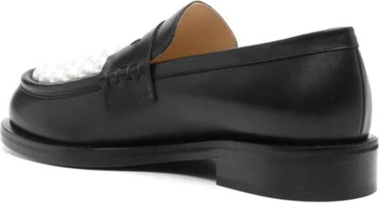 Mach & Mach Bicolour Pearl Loafers Black Dames