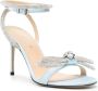 Mach & Mach Blauwe Kristal Strik Hoge Hak Sandalen Blue Dames - Thumbnail 2