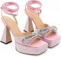 Mach & Mach Elegante Roze Leren Plateauschoenen Pink Dames - Thumbnail 6