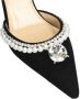 Mach & Mach Elegante Slingback Pumps in Zwart Suède Black Dames - Thumbnail 4