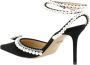 Mach & Mach Elegante Slingback Pumps in Zwart Suède Black Dames - Thumbnail 2