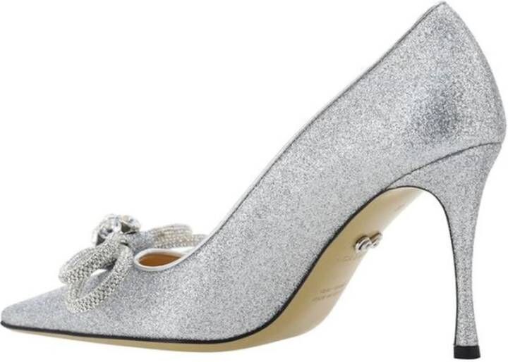 Mach & Mach Glitter Strik Stiletto Hak Pumps Gray Dames