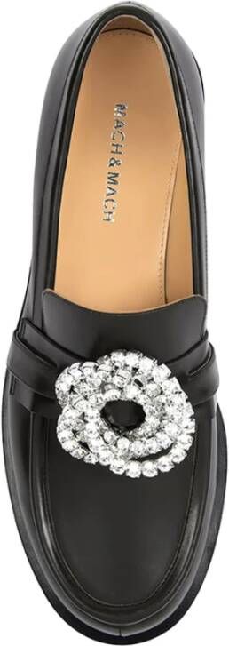 Mach & Mach Klassieke Zwarte Loafers Black Dames