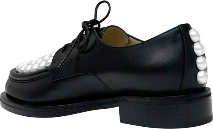 Mach & Mach Klassieke zwarte loafers Black Dames