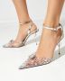 Mach & Mach Kristal Diamant Transparante Stiletto Hakken Gray Dames - Thumbnail 2