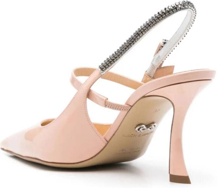 Mach & Mach Kristal Lakleren Slingback Schoenen Pink Dames