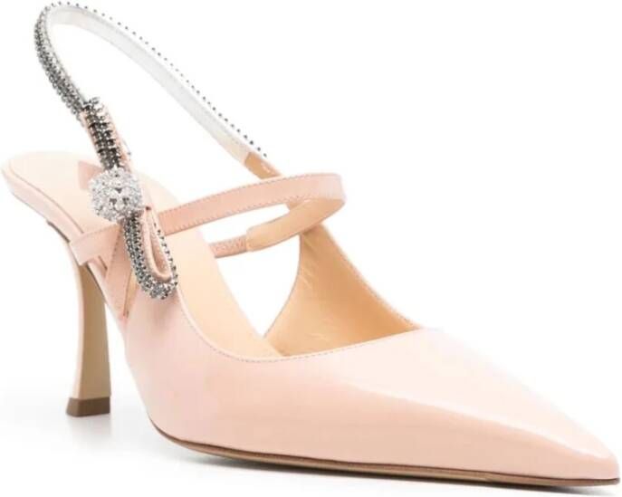 Mach & Mach Kristal Lakleren Slingback Schoenen Pink Dames