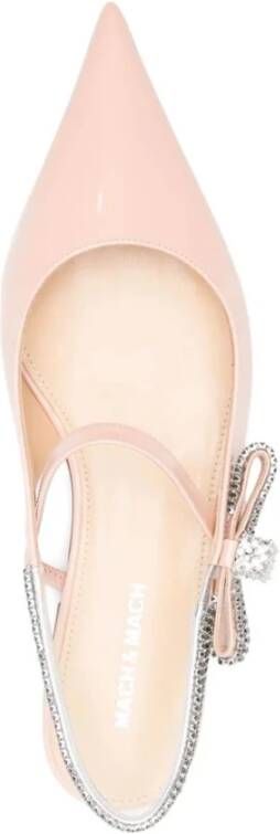 Mach & Mach Kristallen Kubus Slingback Flats Pink Dames