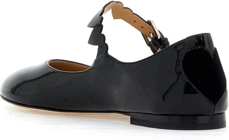 Mach & Mach Lakleren Mary Jane Ballerina's Black Dames