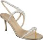 Mach & Mach Licht Goud Leren Sandalen Elegante Stijl Beige Dames - Thumbnail 5