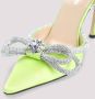 Mach & Mach Geel Oranje Zijden Pumps Elegant Green Dames - Thumbnail 4