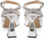 Mach & Mach PVC Plateau Sandalen met Dubbele Strik Gray Dames - Thumbnail 3