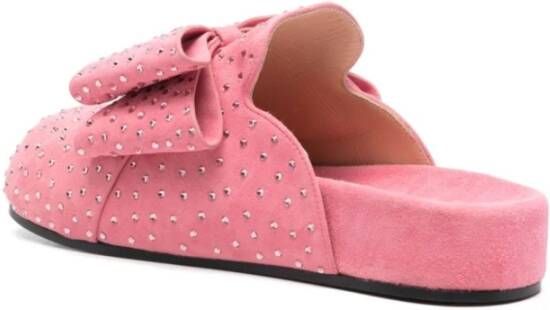 Mach & Mach Roze Strass Sliders Pink Dames