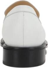 Mach & Mach Witte Penny Loafer met synthetische parels White Dames