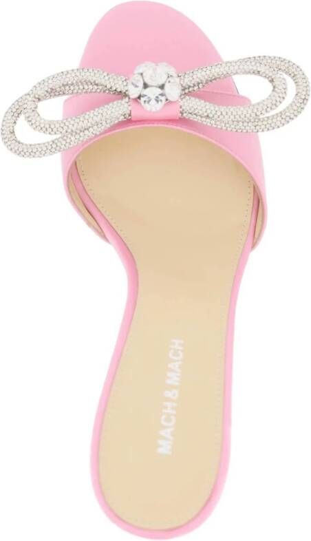 Mach & Mach Heeled Mules Pink Dames