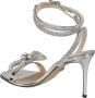 Mach & Mach Zilveren Strass Enkelband Sandalen Gray Dames - Thumbnail 3